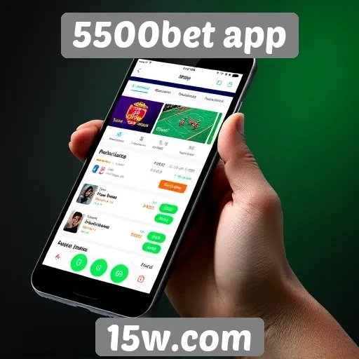 Interface do 5500bet app é intuitiva e fácil de navegar